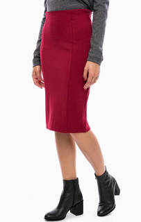 Бордовая юбка-карандаш из вискозы Silvian Heach