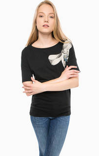 Хлопковая футболка с декоративной отделкой Gas