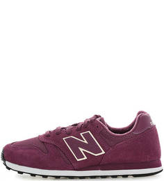 Замшевые кроссовки с текстильными вставками New Balance