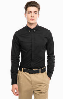 Черная хлопковая рубашка на пуговицах Religion