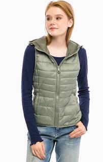 Демисезонный стеганый жилет с капюшоном Only