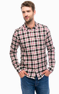 Хлопковая рубашка в клетку Wrangler