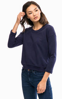 Синий свитшот с принтом на спине Wrangler