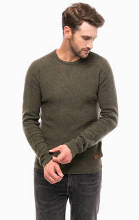 Шерстяной джемпер цвета хаки Wrangler