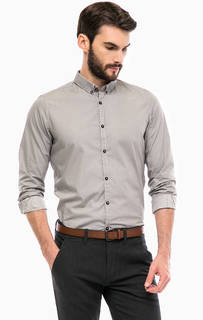 Хлопковая приталенная рубашка Tom Tailor