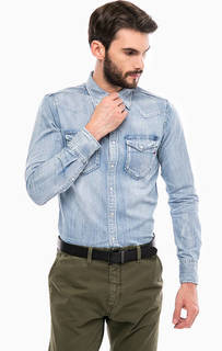 Рубашка из денима с карманами Replay