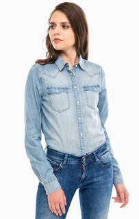 Рубашка из денима с карманами Replay
