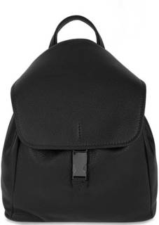Черный кожаный рюкзак с откидным клапаном Gianni Chiarini