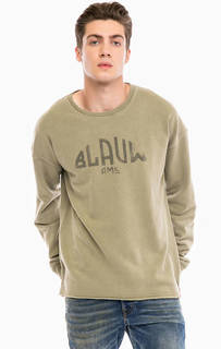 Хлопковый свитшот цвета хаки Scotch&Soda