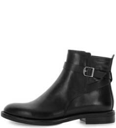 Черные кожаные полусапоги на молнии Vagabond