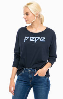 Хлопковая футболка с длинными рукавами Pepe Jeans