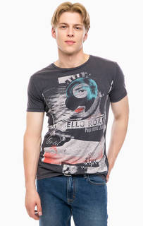 Хлопковая футболка с принтом Pepe Jeans