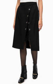 Юбка с металлическим декором и кружевной вставкой Silvian Heach