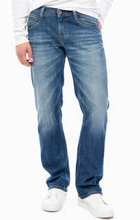 Синие джинсы с низкой посадкой Mustang