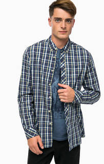 Хлопковая рубашка в клетку Mustang