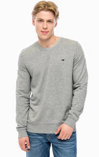 Серый хлопковый свитшот Mustang