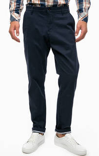 Синие брюки чиносы из хлопка Mustang