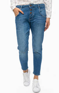 Синие джинсы бойфренды на болтах Mustang