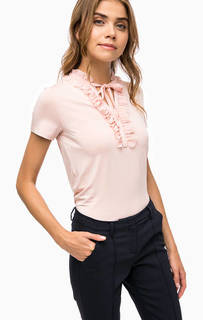 Розовая футболка с оборками More & More