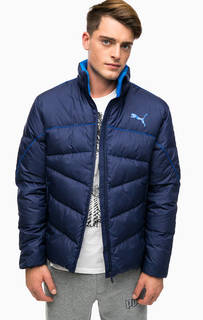 Синий пуховик на молнии Puma