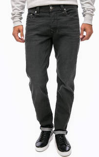 Зауженные серые джинсы с застежкой на болты Diesel