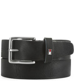 Кожаный ремень с квадратной пряжкой Tommy Hilfiger