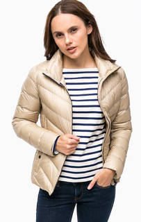 Бежевый пуховик на молнии Tommy Hilfiger