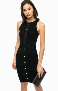 Облегающее платье с металлическим декором Marciano Guess