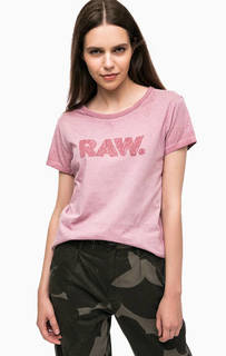 Хлопковая футболка с принтом G Star RAW