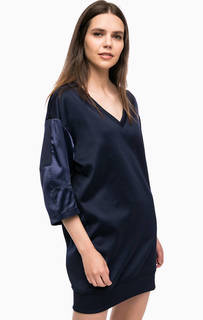 Трикотажное платье с атласными рукавами G Star RAW