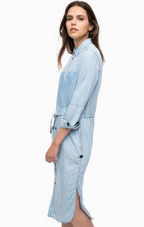 Джинсовое платье-рубашка с разрезами G Star RAW