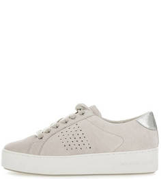 Серые замшевые кеды на платформе Michael Michael Kors