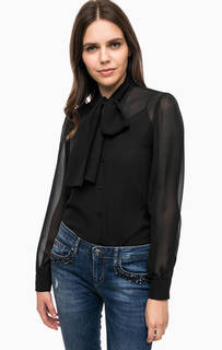 Черная блуза с дополнительным топом Liu Jo