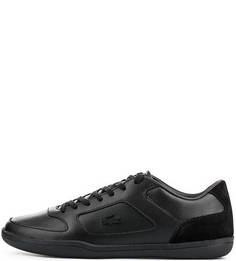 Кожаные кроссовки с замшевыми вставками Lacoste