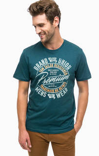 Футболка из хлопка с принтом Tom Tailor