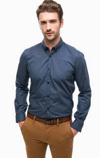 Приталенная хлопковая рубашка Tom Tailor