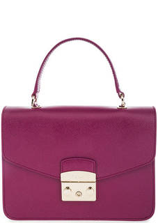 Маленькая кожаная сумка с короткой ручкой Furla