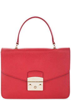 Маленькая кожаная сумка с короткой ручкой Furla