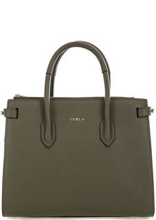 Кожаная сумка с короткими ручками Furla