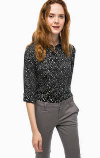 Черная блуза на пуговицах United Colors of Benetton