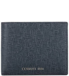 Синее кожаное портмоне Cerruti 1881