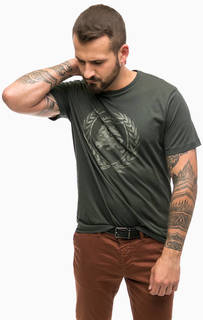 Хлопковая футболка с принтом Lerros