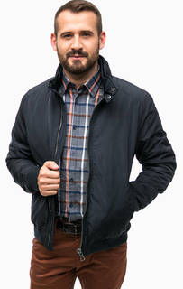 Синяя куртка с воротником-стойкой Lerros