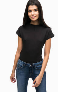 Однотонная футболка из вискозы Lerros