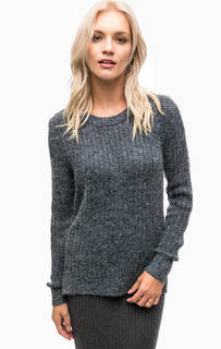 Синий трикотажный свитер Ichi