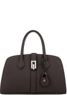 Коричневая сумка через плечо Trussardi Jeans