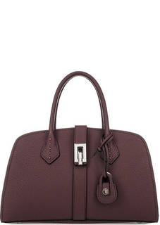 Бордовая сумка через плечо Trussardi Jeans