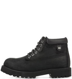 Черные ботинки из нубука Skechers