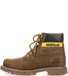 Коричневые ботинки из натуральной кожи Caterpillar