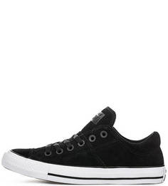 Черные кеды из натуральной замши Converse